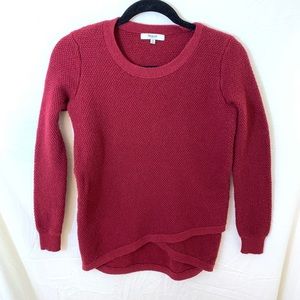 Madewell Crewneck Pullover Sweater Burgundy XS